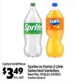 C-Store Distribution Sprite or Fanta Selected Varieties offer