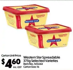 C-Store Distribution Western Star Spreadable Selected Varieties offer