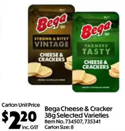 C-Store Distribution Bega Cheese & Cracker Selected Varieties offer