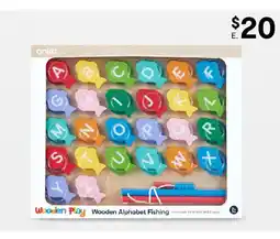 Kmart Wooden alphabet fishing playset offer