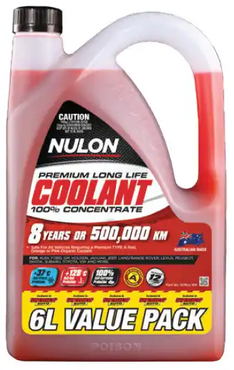 SuperCheap Auto Nulon anti-freeze/ anti-boil concentrate coolants - red offer