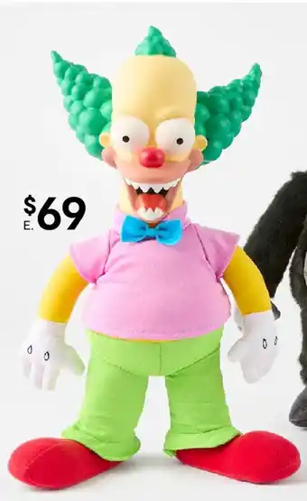 Kmart The simpsons talking krusty plush offer