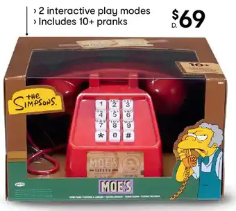 Kmart The simpsons moe's prank phone offer