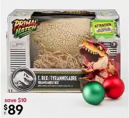 Kmart Jurassic world primal hatch t. rex specimen toy offer