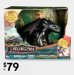 Kmart How to train your dragon tame and train interactive toothless figure offer