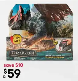 Kmart How to train your dragon: dragon volcano island titan red death figure offer