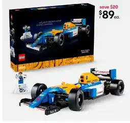 Kmart Lego icons williams racing fw14b & nigel mansell offer