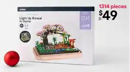 Kmart Piece mini blocks flower series light up bonsai in dome offer