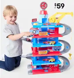 Kmart 75 piece multi storey garage play set offer