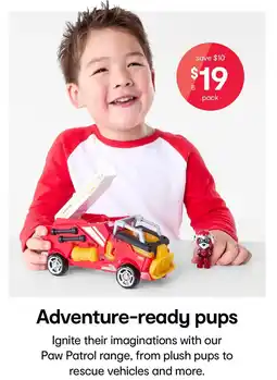 Kmart Nickelodeon paw patrol the mighty movie themed vehicle offer