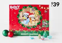 Kmart Bluey mini figure advent calendar offer