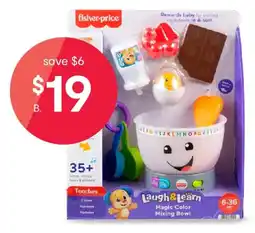 Kmart Fisher price laugh and learn magic color mixing bowl offer