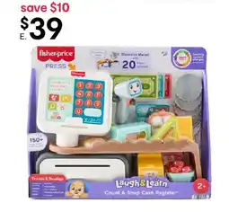 Kmart Fisher price laugh & learn count & shop cash register offer