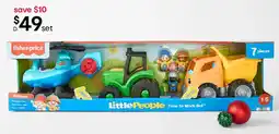 Kmart Fisher-price little people time to work set offer