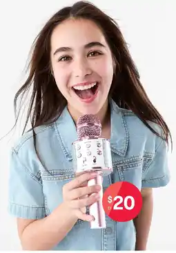 Kmart Karaoke bluetooth microphone offer