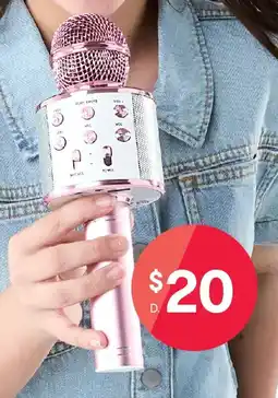 Kmart Karaoke bluetooth microphone offer