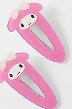 Kmart Hello kitty and friends license pink snap hair clips offer