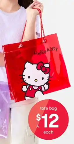 Kmart Hello kitty license tote bag offer