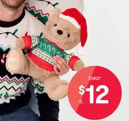 Kmart Kenzie christmas plush bear offer