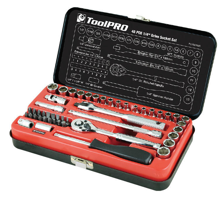 Toolpro 48 piece socket set offer at SuperCheap Auto