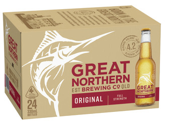 The Bottle O Great northern original stubbies 330ml 24 pack offer
