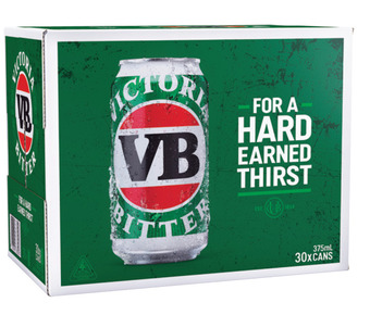 The Bottle O Victoria bitter block cans 375ml 30 pack offer