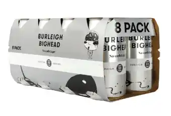 Burleigh brewing big head cans 375ml 8 pack