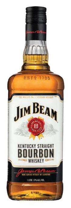 The Bottle O Jim beam white label bourbon 1 litre offer