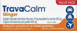 Soul Pattinson Chemist Travacalm Ginger 30 Tablets offer