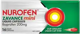 Pharmacist Advice Nurofen Zavance Mini 16 Liquid Capsules offer