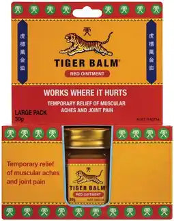 Pharmacist Advice Tiger Balm Red Ointment 30g offer
