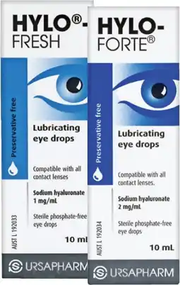 Soul Pattinson Chemist Hylo-Fresh or Hylo-Forte Lubricating Eye Drops 10mL offer