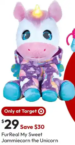 Target Furreal my sweet jammiecorn the unicorn offer