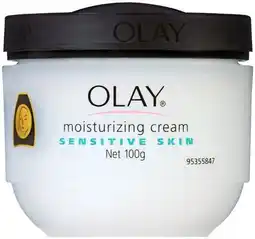 Pharmacist Advice Olay Moisturizing Cream Sensitive Skin 100g offer