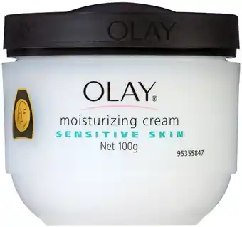 Pharmacist Advice Olay Moisturizing Cream Sensitive Skin 100g offer