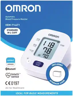 Soul Pattinson Chemist Omron Automatic Blood Pressure Monitor HEM-7144T1 offer
