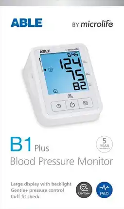 Soul Pattinson Chemist Able B1 Plus Blood Pressure Monitor offer