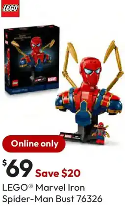 Target LEGO Marvel Iron Spider-Man Bust offer