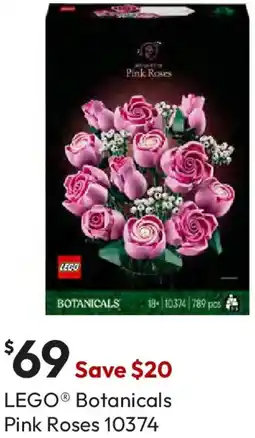Target LEGO Botanicals Pink Roses offer