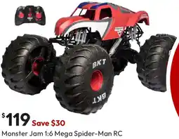 Target Monster Jam 1:6 Mega Spider-Man RC offer