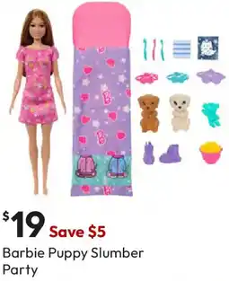 Target Barbie Puppy Slumber Party offer