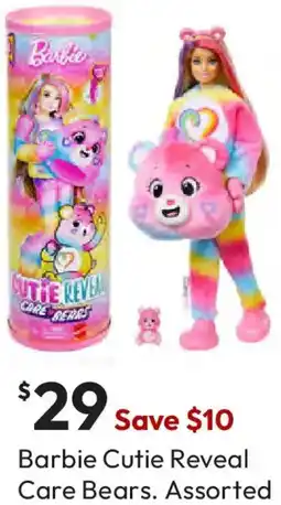 Target Barbie Cutie Reveal Care Bears offer