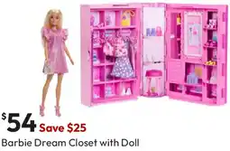Target Barbie Dream Closet with Doll offer