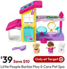 Target Little People Barbie Play & Care Pet Spa offer
