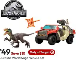 Target Jurassic World Saga Vehicle Set offer