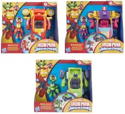 Kmart Disney Junior Marvel Iron Man and His Awesome Friends 2-In-1 Mech Suit and Vehicle Set - Assorted offer