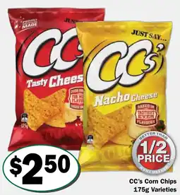 Friendly Grocer CC's Corn Chips Varieties offer