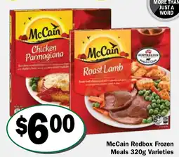 Friendly Grocer McCain Redbox Frozen Meals Varieties offer