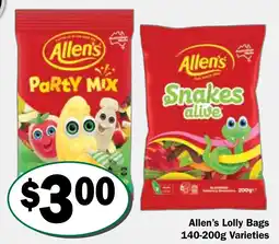 Friendly Grocer Allen's Lolly Bags Varieties offer