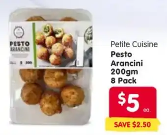 Spar Petite Cuisine Pesto Arancini offer